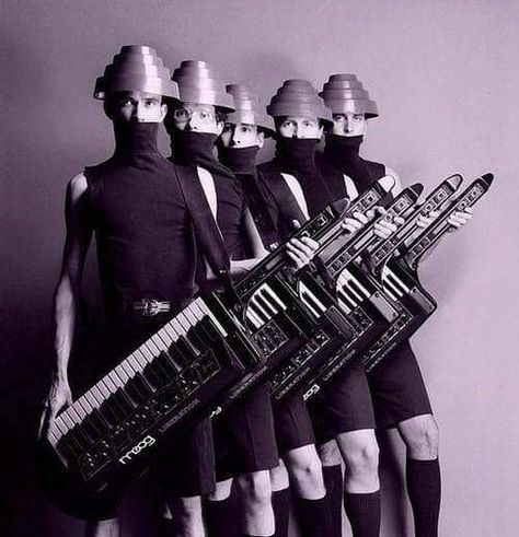 DEVO with their Moog Synths Garage Punk, Laurie Anderson, New Wave Music, Dark Wave, We Will Rock You, Musica Rock, I'm With The Band, 80s Music, Synth Pop