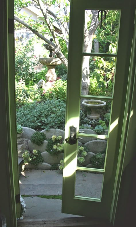 Cottage With French Doors, Small French Doors Patio, Narrow French Doors Exterior Patio, French Doors To Garden, French Doors Cottage, Edwardian French Doors, Small Patio Doors, Small French Doors Exterior, Cottage French Doors