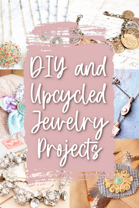 Making your own jewelry- particularly with unique or unusual elements- is an easy and satisfying way to stand out from the crowd. And these repurposed jewelry ideas will surely inspire you to create one-of-a-kind necklaces, bracelets, and pins that will truly make a stylish statement. Latina Jewelry, Vintage Upcycle, Boho Jewelry Diy, Old Jewelry Crafts, Diy Jewelry Holder, Vintage Jewelry Crafts, Repurposed Jewelry, Ideas Jewelry, Make Your Own Jewelry