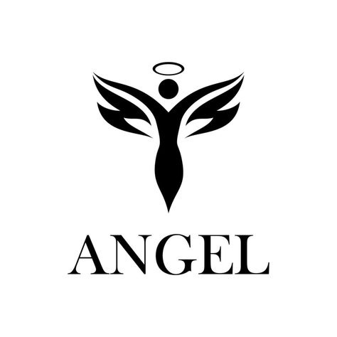 Angle Logo, Angel Logo, Colorful Skull Art, Kpop Logo, Angel Vector, Clever Tattoos, Angels Logo, Colorful Skulls, Vivid Dreams