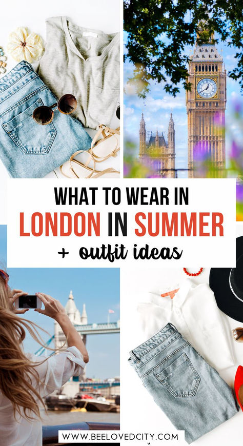 Outfits In London Summer, Summer In London Aesthetic Outfits, Summer Fashion London, Summer In Uk Outfits, London Summer Aesthetic Outfit, Outfits For England Summer, London July Outfit, London Summer Capsule Wardrobe, London Travel Outfit Summer