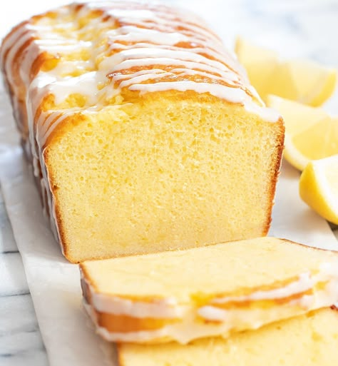 Cake Pinterest, Lemon Pound Cake Recipe, Lemon Cakes, Drinking Lemon Water, Lemon Dessert, Lemon Bread, Lemon Cake Recipe, Lemon Dessert Recipes, Lemon Loaf