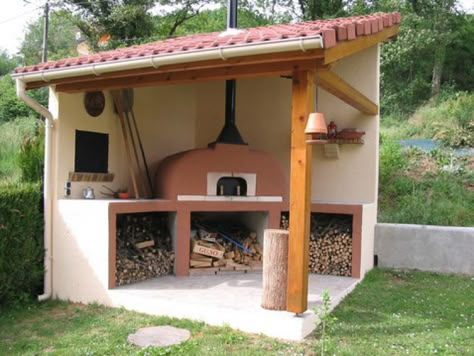 Installation - Le Panyol (en) Backyard Bbq Pit, Outdoor Garden Bar, Pizza Pin, Pizza Oven Outdoor Kitchen, Barbecue Garden, Garden Sink, Outdoor Grill Station, Four A Pizza, Outdoor Barbeque