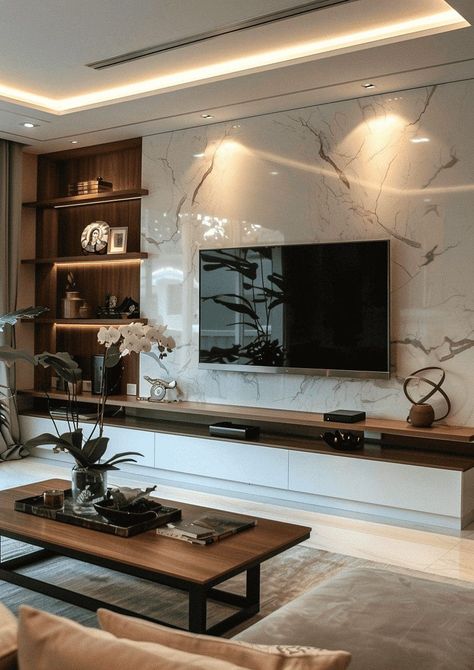 Tv Wall Decor Ideas, Tv Fal, Tv Unit Decor, Cabinet Designs, Tv Unit Interior Design, Latest Living Room Designs, Home Hall Design, Hall Interior Design, Tv Room Design