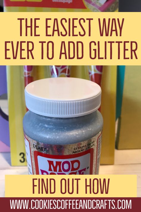 Decoupage With Glitter, Glitter And Glue Crafts, Glitter Mod Podge, Modge Podge Crafts Christmas, Glitter Paint Diy, Modge Podge Crafts, Glitter Glue Crafts, Modge Podge Glitter, Glitter Glass Jars