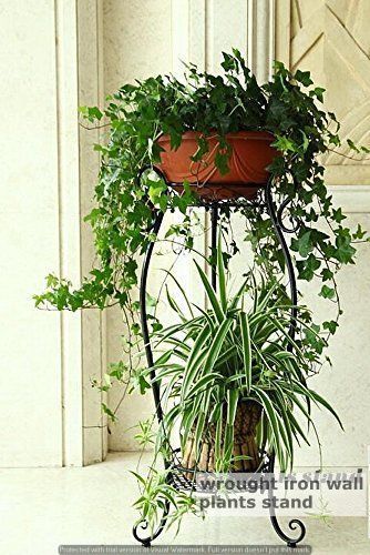 Elevate Your Gardening with Wrought Iron Wall Plant Stand Ideas | Innovative Garden Design Tiered Plant Stand Indoor, Iron Plant Stand, Plant Stands Outdoor, Corner Garden, Metal Plant Stand, Flower Pot Holder, Plant Decor Indoor, Plant Stand Indoor, House Plants Decor