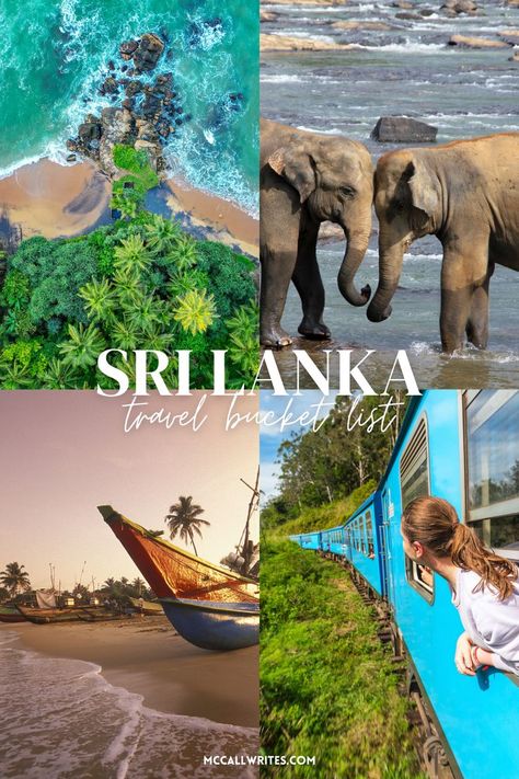 sri lanka island elephants train and boat Sri Lanka Aesthetic, Sri Lanka Photography, Sri Lanka Holidays, Holiday Travel Destinations, Top Places To Travel, Misty Mountains, Sri Lanka Travel, Dream Vacations Destinations, Beautiful Town