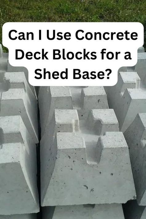 Discover if Concrete Deck Blocks are the Perfect Foundation for Your Shed! 🔼🔼 Click link Above 🔼🔼 Learn how to create a sturdy base for your shed with concrete blocks. #ShedBase #DIY #ConcreteBlocks #BackyardProjects #HomeImprovementTips #OutdoorLiving Shed Base Foundation, Shed Base Ideas Foundation, Shed Floor Ideas, Shed Foundation Ideas, Concrete Base For Shed, Cinder Block Foundation, Concrete Deck Blocks, Concrete Building Blocks, Deck Blocks