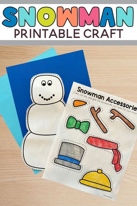 Enhance creativity in your classroom with our FREE printable 'Build a Snowman' coloring page! Explore the magic of winter as your students bring their snowmen to life. Download the template for free and have fun making this simple snowman craft. Build Your Own Snowman, Snowman Coloring Page, Snowman Crafts Preschool, Snowman Activities, Simple Snowman, Snowman Printable, Sneezy The Snowman, Snowman Coloring, Winter Crafts Preschool