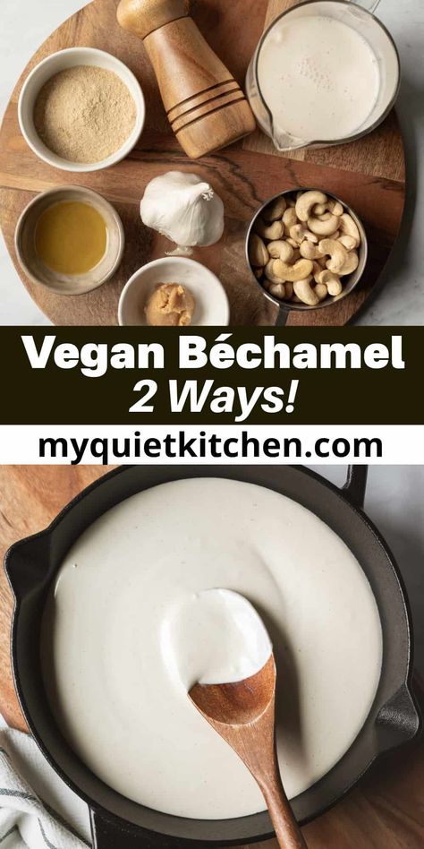 Lasagna Sauce Recipe, Vegan Bechamel Sauce, Vegan Breakfast Casserole, Béchamel Sauce, Dry Rubs, Cheese Sauce Recipe, Natural Food Coloring, Vegan Mac And Cheese, Vegan Sauces