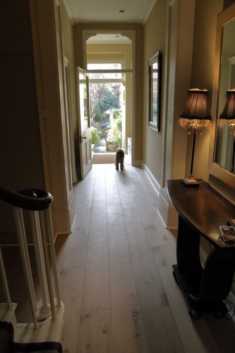 Lightly distressed European engineered oak flooring with great colour variation & a matt oil finish. 220mm wide oak boards create a feeling of spaciousness. Wide Floorboards, Farmhouse Floors, Oak Floorboards, Solid Oak Floors, Engineered Oak Flooring, Farmhouse Flooring, Oak Flooring, Engineered Flooring, Wooden Floors