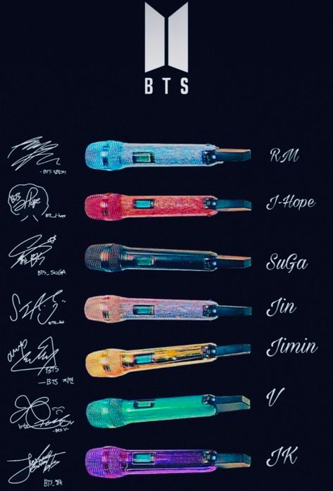 #BTS Bts Color Palette, Bts Mic Color, Bts Microphone, Bts Introduction, Bts Portrait, Bts Mic, Bts Name, Bts Things, Face Skin Care Routine