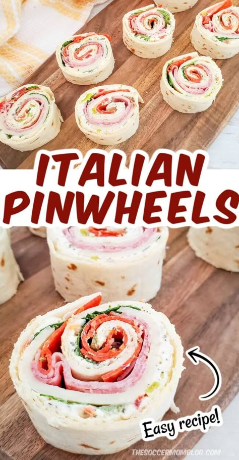 Italian Pinwheels, Croissant Sandwiches, Boat Snacks, Pinwheel Sandwiches, Pinwheels Recipe, Pinwheel Appetizers, Summer Corn Salad, Pinwheel Recipes, Lake Food Ideas Summer