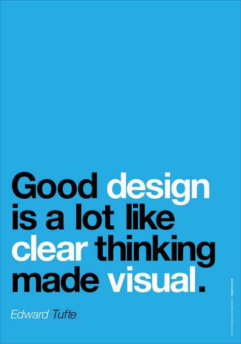 "Good design is a lot like clear thinking made visual." - Edward Tufte Interior Design Quotes, Design Alphabet, Design Quotes Inspiration, Architecture Quotes, Clear Thinking, Graphic Quotes, Good Design, Marketing Quotes, Design Thinking