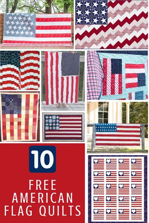 Patriotic Sewing, Small Wall Quilts, Freedom Quilt, Flag Quilts, Patriotic Wall Hanging, American Flag Quilt, Sewing With Scraps, Wall Quilt Patterns, Flag Wall Hanging