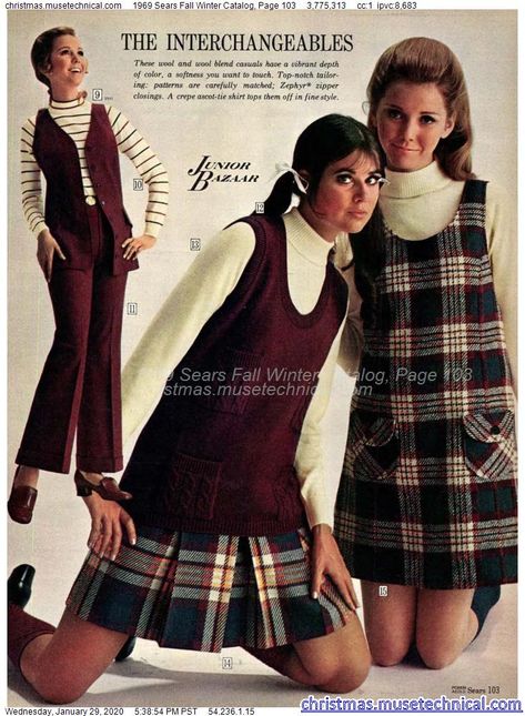 1969 Sears Fall Winter Catalog, Page 103 - Christmas Catalogs & Holiday Wishbooks 60’s Fashion, Decades Fashion, 1960 Fashion, Sears Catalog, 60s 70s Fashion, 60s And 70s Fashion, Seventies Fashion, 70’s Fashion, Sixties Fashion