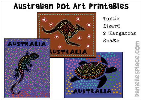 Dot Art For Kids, Dot Art Printables, Australian Art For Kids, Dot Pictures, Aboriginal Art For Kids, Australia Crafts, Aboriginal Education, Australia Art, Aboriginal Dot Painting