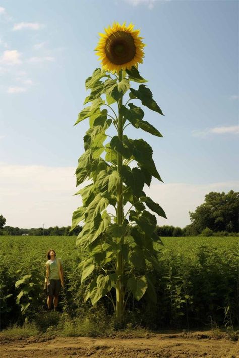 Growing Sunflowers From Seed, Tall Sunflowers, Potted Sunflowers, Mammoth Sunflower, Growing Sunflowers, Giant Sunflower, Garden Wood, Planting Sunflowers, Yellow Petals