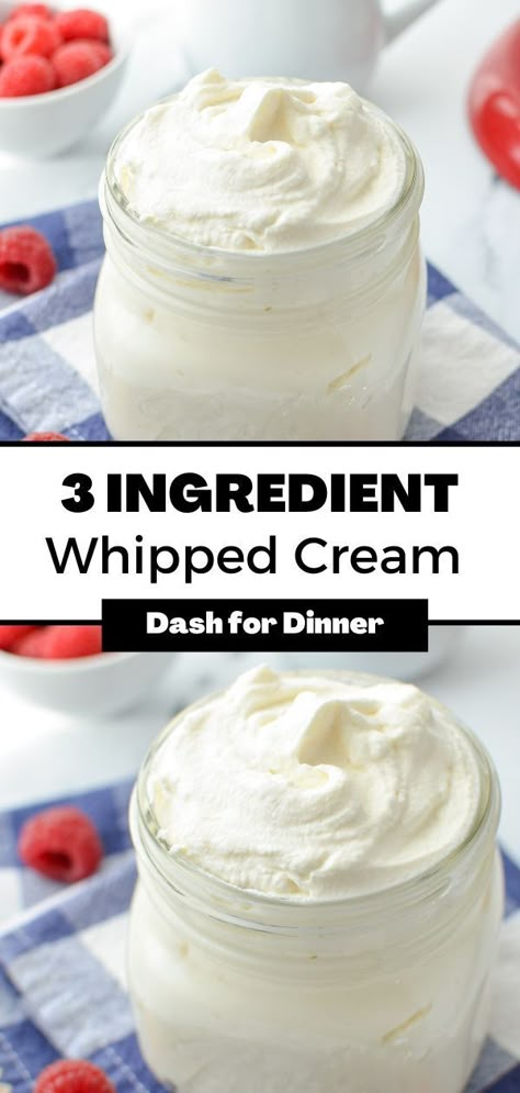 Easy Homemade Whipped Cream, Homemade Cool Whip, Perfect Whipped Cream, Sugar Spun Run, Homemade Whipped Cream Recipe, Whipped Cream Recipe, Dessert Homemade, Recipes With Whipping Cream, Making Whipped Cream