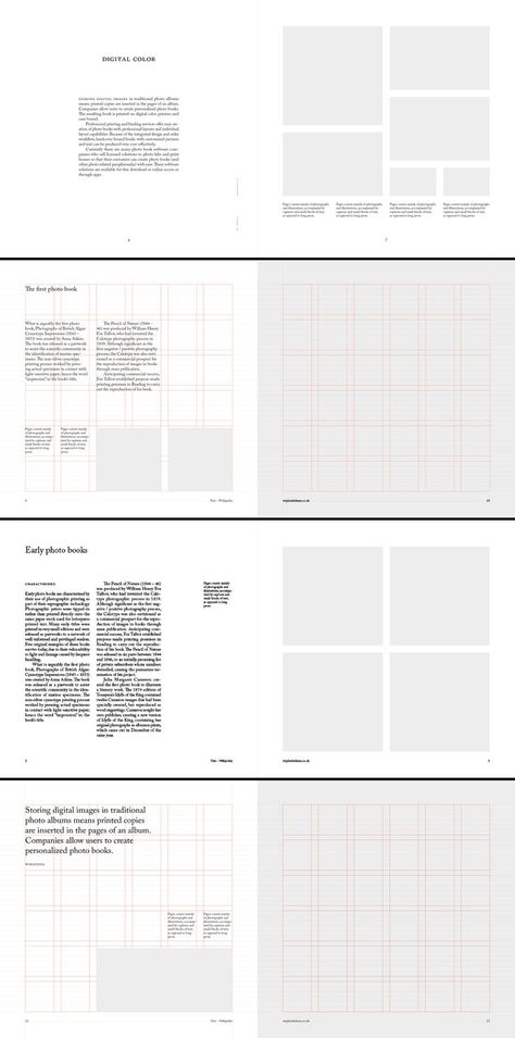 Square Photobook Grid System for InDesign | Serif Square Book Layout Design Inspiration, Indesign Booklet Layout, Square Booklet Design Layout, Square Page Layout Design, Editorial Design Layout Grid, Square Layout Template, Coffee Table Book Design Templates, Modular Grid Design Layout, Square Booklet Layout