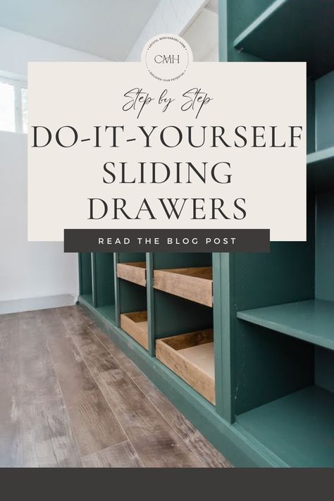 Say goodbye to cluttered chaos and hello to seamless organization with our ultimate guide on crafting DIY sliding drawers! Discover the secrets to maximizing space efficiency and effortlessly accessing your belongings with custom-made sliding drawers. Our blog post delves deep into the step-by-step process, offering practical tips, design inspiration, and budget-friendly materials to help you create the perfect storage solution for any space. How To Build Drawers Into A Wall, Diy Sliding Storage Bins, How To Add A Drawer To A Cabinet, Building A Drawer, How To Build Pull Out Cabinet Drawers, Diy Built In With Drawers, How To Make A Drawer Diy, Diy Pantry Drawers Pull Out Shelves, Diy Wood Drawers