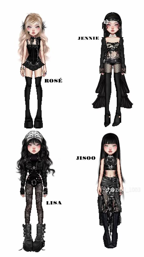 Blackpink Everskies, Dance Performance Outfits, Bp Outfits, Blackpink Black, Perfect Birthday Dress, Dance Style Outfits, Kpop Concert Outfit, Everskies Outfits, Preformance Outfits