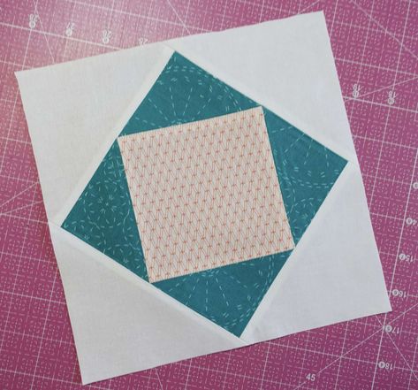 Common Quilt Blocks, Square In A Square Quilt Block Tutorials, Economy Quilt Block, Economy Block Quilt, Economy Quilt, Block Quilt Ideas, Economy Block, Beginner Quilting, Quilting Math