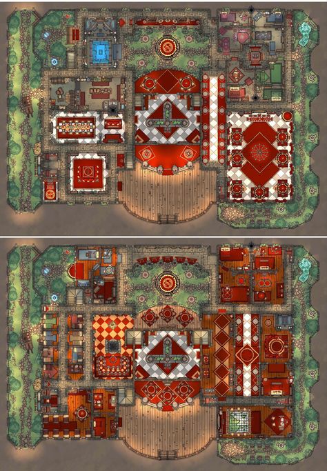 Noble Estate Map Dnd, Core Keeper, Dnd City, Roll20 Maps, Dnd Places, Cartographers Guild, Underground Dungeon, Historical Houses, Medieval House