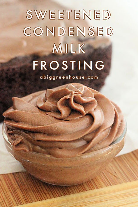 Sweetened Condensed Milk Frosting Sweetened Condensed Milk Frosting Recipe, Condensed Milk Cupcakes, Sweetened Condensed Milk Frosting, Condensed Milk Frosting, Milk Frosting, Homemade Condensed Milk, Frosting Recipes Easy, Cake Frosting Recipe, Favorite Dessert