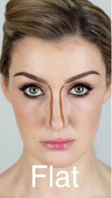 02dafdeb2fdbdcc1de737f2b4c4b48d7-2 Downturned Nose Contour, How To Make Your Nose Pointed, Perfect Nose Shape, Contoured Makeup, Theater Makeup, Applying Concealer, Upturned Nose, Bulbous Nose, Crooked Nose