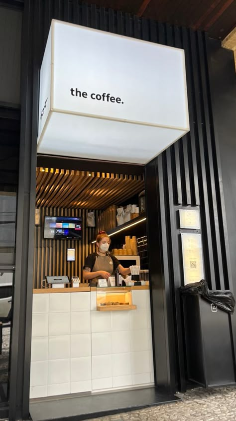 Coffee Takeaway Design, Take Out Cafe Design, Cafe Takeaway Design, Small Coffee Shop Interior Design Minimalist, Takeaway Coffee Shop Design, Mini Kiosk Design Ideas, Takeaway Cafe Design, Small Juice Shop Design, Small Business Coffee Shop