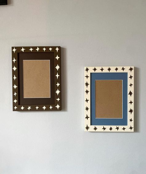 Studio Simone (@studiosimonelondon) • Instagram photos and videos Painted Picture Frames, Hand Painted Frames, Diy Picture Frames, Bedroom Gift, Wood Picture Frame, Wood Picture, Picture On Wood, Wood Picture Frames, Diy Frame