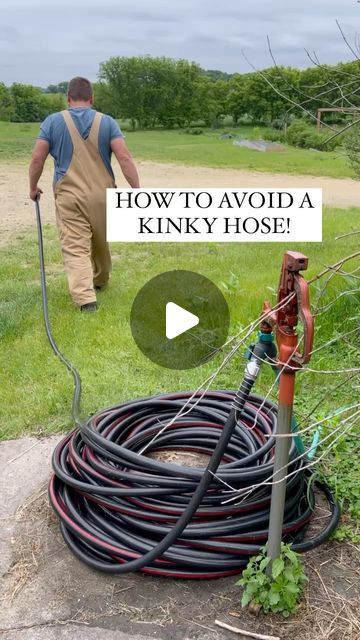 Crystal Schmidt on Instagram: "Time to put those hoses away! Here’s how Karl coils a hose so it unfurls without kinks. 😉" Garden Hose Storage, Garden Cloche, Homeowner Tips, Best Knots, Rick James, Hose Storage, Wire Sculptures, Outdoor Living Design, Hose Nozzle