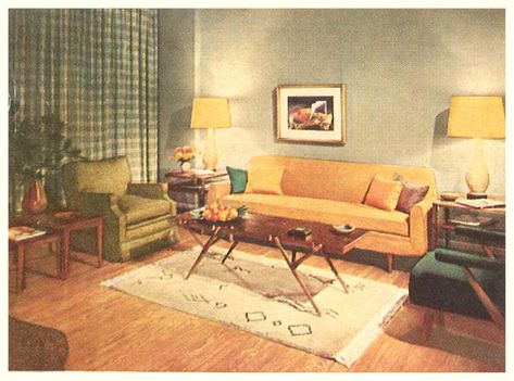 Living Room Decor, 1954 - The Giki Tiki Mid Century Living Room 1950s, 80s Living Room Aesthetic, 50s Living Room, 60s Living Room, 80s Living Room, 1950s Interior Design, 1960s Living Room, 1950s Living Room, 70s Living Room