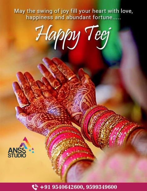 Happy Hariyali Teej  #HariyaliTeej #AnssStudio #WeddingProjectMakingStudio #EdiusPro #AfterEffect #FCP #GFX #video Teej Festival Quotes In Hindi Love, Teej Festival Wallpaper, Happy Tej Image, Haritalika Teej Images, Happy Teej Images Hindi, Haritalika Teej Status, Teej Wishes In Hindi, Happy Teej Images, Teej Festival Outfits