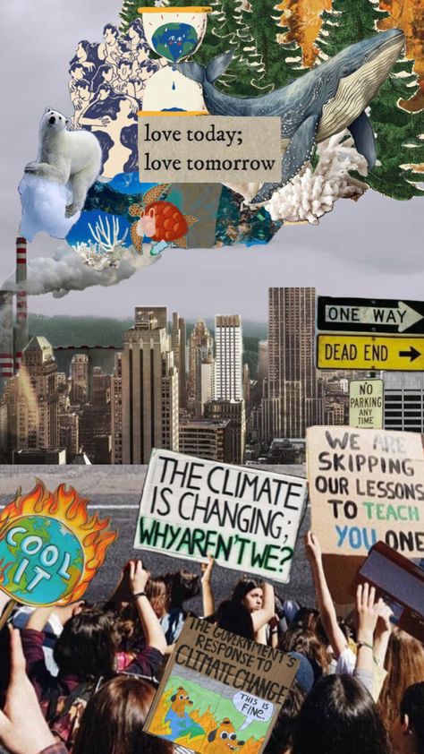 Climate change collage Protest Art, Climate Justice, Filipino Funny, Collage Poster, School Projects, Change The World, Love Art, Collage Art, Collage