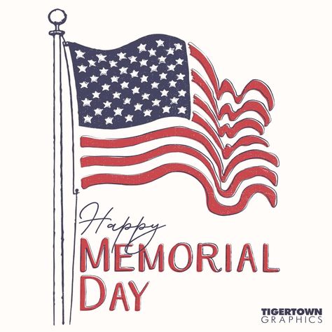 Happy Memorial Day Weekend! 🇺🇸🎗🦅 #tigertowngraphics #ttg #memorialdayweekend Happy Memorial Day Weekend, Memorial Day Weekend, Happy Memorial Day, May 27, Memorial Day