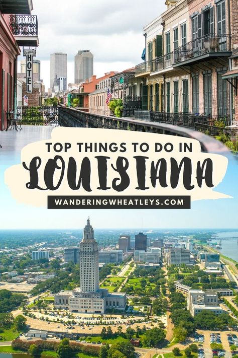 Planning a Louisiana vacation? Discover the top 25 things to do in Louisiana including top attractions in Louisiana like a swamp tour, outdoor adventures and more! I what to do in Louisiana I places to go in Louisiana I New Orleans attractions I Louisiana attractions I Louisiana parks I activities in Louisiana I things to do in New Orleans I food in Louisiana I culture in Louisiana I state parks in Louisiana I day trips in Louisiana I Louisiana road trip I road trips in Louisiana I #Louisiana Best Things To Do In Louisiana, Places To Go In Louisiana, Things To See In Louisiana, Places To Visit In Louisiana, What To Do In Louisiana, Louisiana Things To Do, Louisiana Bucket List, Louisiana Travel Things To Do, Things To Do In Baton Rouge Louisiana