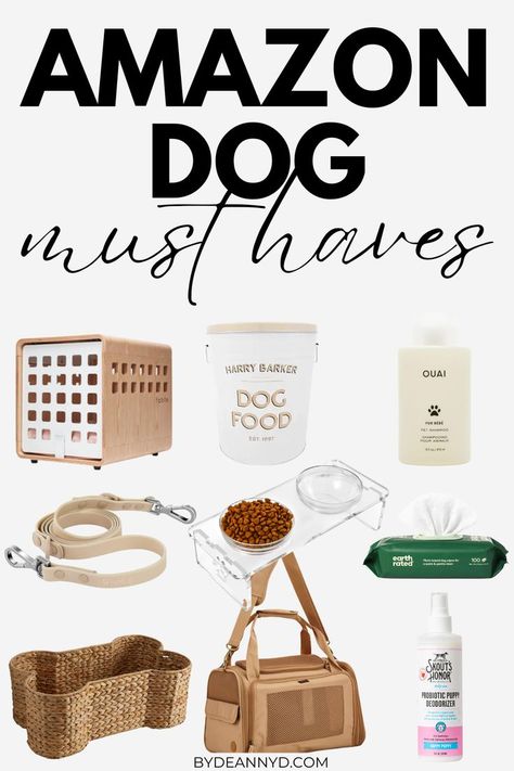 dog essentials New Puppy Essentials List, Dog Necessities List, Puppy List Pet Products, Golden Retriever Puppy Essentials, First Puppy Checklist, First Time Puppy Owner Checklist, Puppy Travel Essentials, New Dog Mom, First Dog Checklist