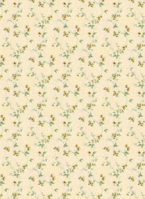 Miniature Wallpaper, Printed Paper Pattern Free Printable, Baby Yellow Wallpaper, Yellow Floral Aesthetic, Dollhouse Printables Wallpaper, Dollhouse Wallpaper Printable Free Doll Houses, Printable Dollhouse Wallpaper, Victorian Dollhouse Wallpaper Printable Free, Yellow Flower Wallpaper