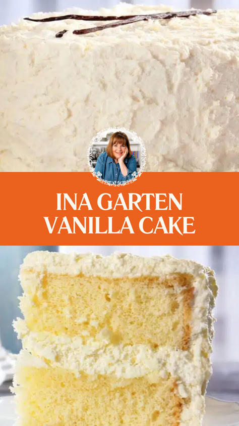 Ina Garten Vanilla Cake Martha Stewart Vanilla Cake Recipe, Vanilla Sour Cream Cake, Sallysbakingaddiction Vanilla Cake, Vanilla White Cake, The Best Homemade Cake Recipes, Moist Light Vanilla Cake, Delicious Moist Cake Recipes, Healthy Vanilla Cake Recipe, Birthday Cake Recipes Vanilla