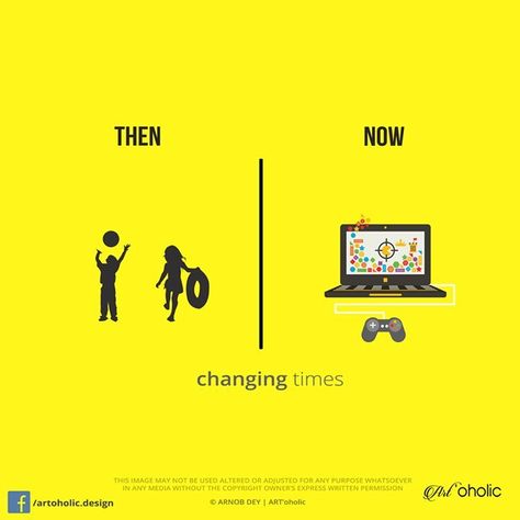 These 10 Then And Now Posters Perfectly Describe How Life Has Changed For This Generation Media Design Graphics, Satirical Illustrations, Generation Gap, Drawing Competition, Awareness Poster, Banner Designs, This Generation, Digital Marketing Design, Leaflet Design