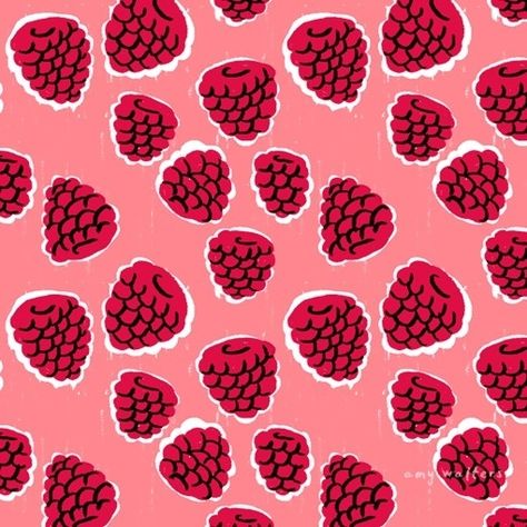 Fruit Illustration, Arte Sketchbook, Fruit Pattern, Art And Illustration, Pretty Prints, Pretty Patterns, Pattern Illustration, Textile Patterns, Aesthetically Pleasing