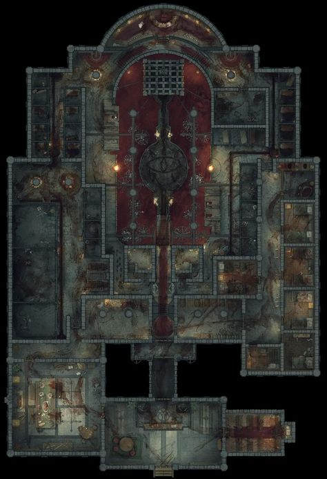 Dungeons And Dragons Dungeon Maps, Dnd Noble House Map, Castle Ravenloft Map, Dnd Vault Map, Jail Battlemap, Dnd Jail Cell Map, Dnd Guild Hall Map, Dnd Steampunk Map, D&d Castle Map