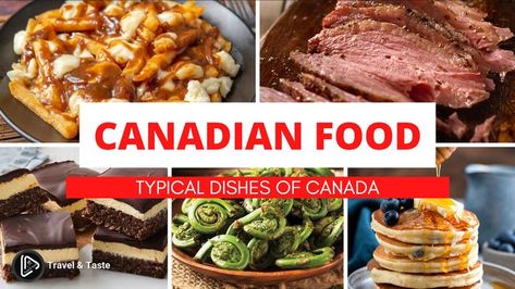 #canada #canadafood #food #foodie #foodlover Canadian Cuisine | Typical Dishes of Canada | Canada Food Canadian Recipes, Canadian Cuisine, Canada Food, Canadian Food, North And South America, Canada Travel, Recipes Food, Food Network, Meal Ideas