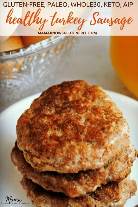 Turkey Sausage Patties, Homemade Breakfast Sausage Recipe, Homemade Turkey Sausage, Turkey Sausage Recipes, Recipe For Turkey, Ground Turkey Sausage, Homemade Breakfast Sausage, Turkey Breakfast Sausage, Homemade Sausage Recipes