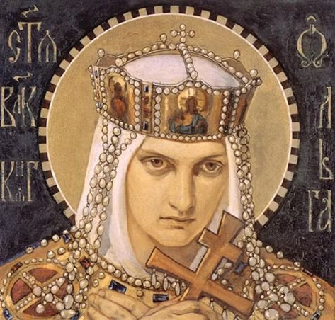 Saint Olga of Kyiv is Ukraine's patron saint of both defiance and vengeance Saint Olga, Olga Of Kiev, Rattus Rattus, Orthodox Saints, Dragon Oc, Medieval Aesthetic, Historical Women, Byzantine Icons, Orthodox Christianity