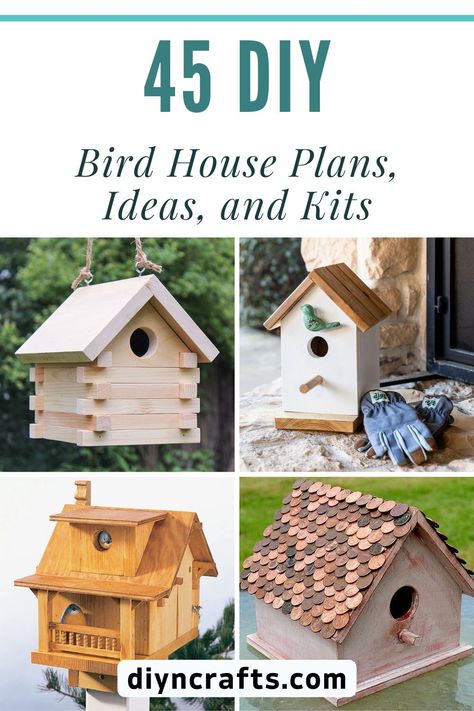 Cottage Core Bird House, Diy Wood Bird House, Bird House Plans Free Diy, How To Make Bird Houses, How To Build A Bird House, Butterfly House Plans Design, Birdhouse Blueprints, Diy Bird Houses Ideas How To Make, Diy Birdhouse Easy