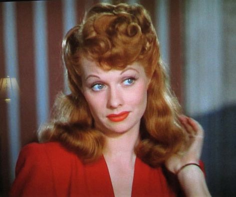 Lucille Ball, the original "Technicolor Tessie' in DuBarry was a Lady (1943) Vintage Redhead, Lucille Ball Desi Arnaz, Desi Arnaz, The Theater, Old Hollywood Stars, Lucille Ball, I Love Lucy, Hollywood Walk Of Fame, Iconic Women