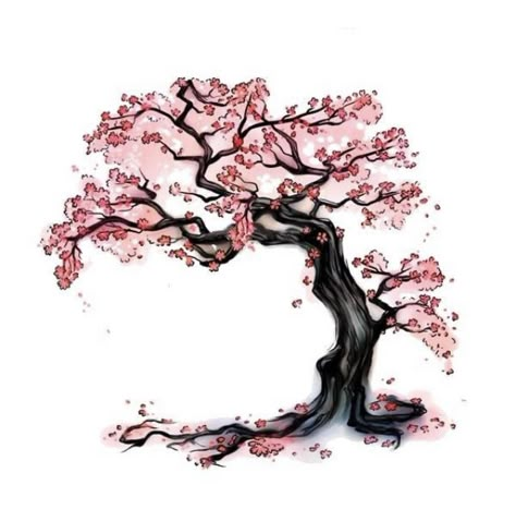 Cherry Tree Tattoos, Voll Arm-tattoos, Bonsai Tree Tattoos, Tree Tattoo Meaning, Cherry Blossom Tree Tattoo, Blossom Tree Tattoo, Kunst Tattoos, Tree Tattoos, Japanese Tree